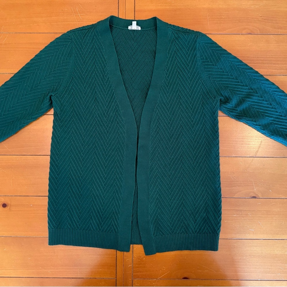 Talbots Green Cardigan Sweater